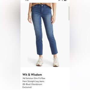 Wit & Wisdom ‘Ab’Solution slim raw fit jeans